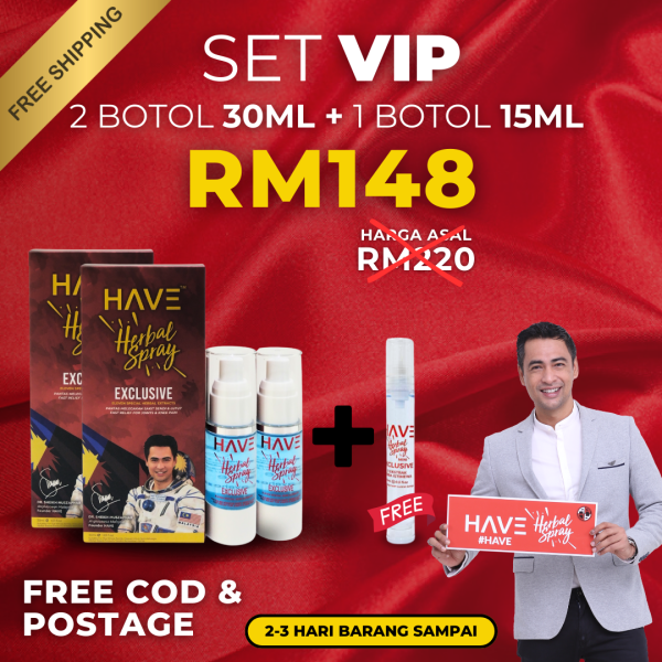 HAVE HERBAL SPRAY SET VIP - 2 BOTOL 30ML + 1 BOTOL 15ML